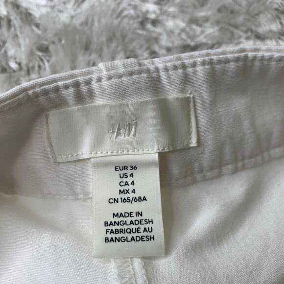 H & M White Cargo Pants Sz 4 see description - Picture 7 of 8